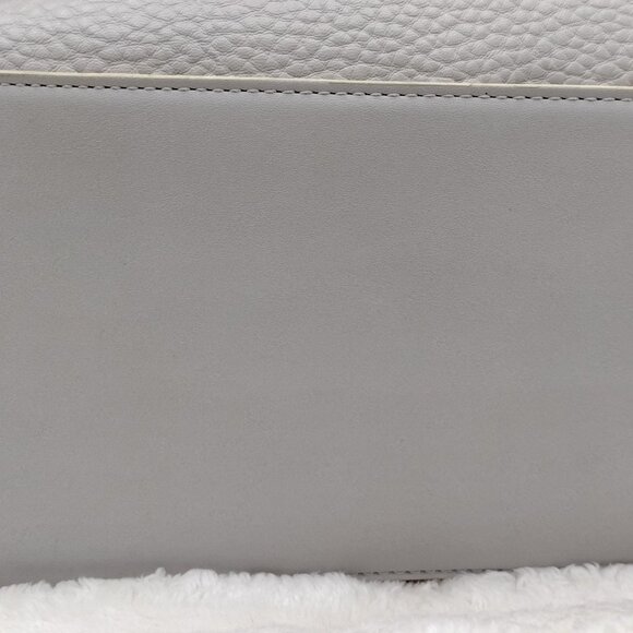 Calvin Klein Fay Convertible East/West Tote Bag in Dove Grey Vegan Leather - Picture 8 of 8